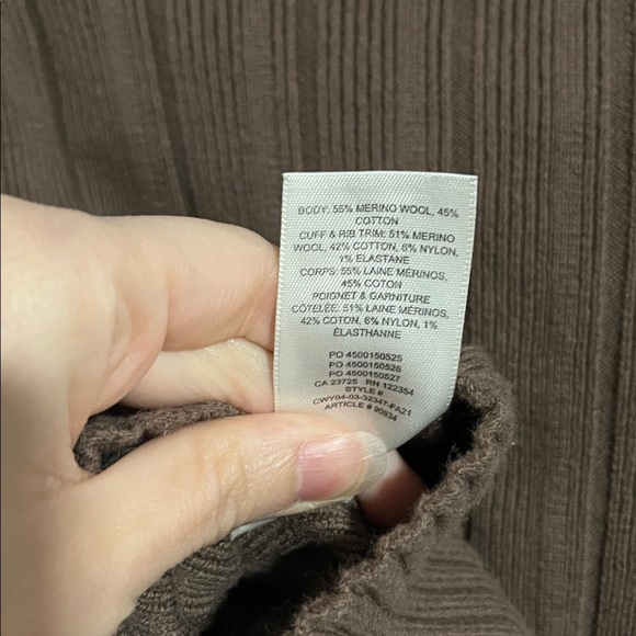 Aritzia Wilfred Brown Plunge Cardigan - Picture 5 of 5